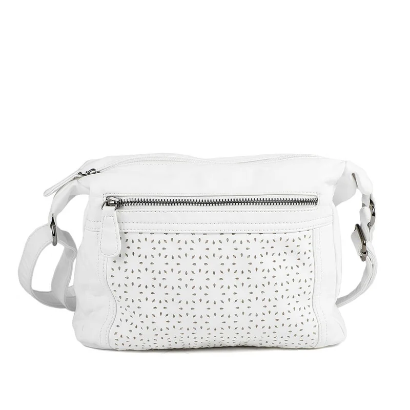 Crossbody Bag with Zip Pocket - WAHT43004 / 329 343 - White