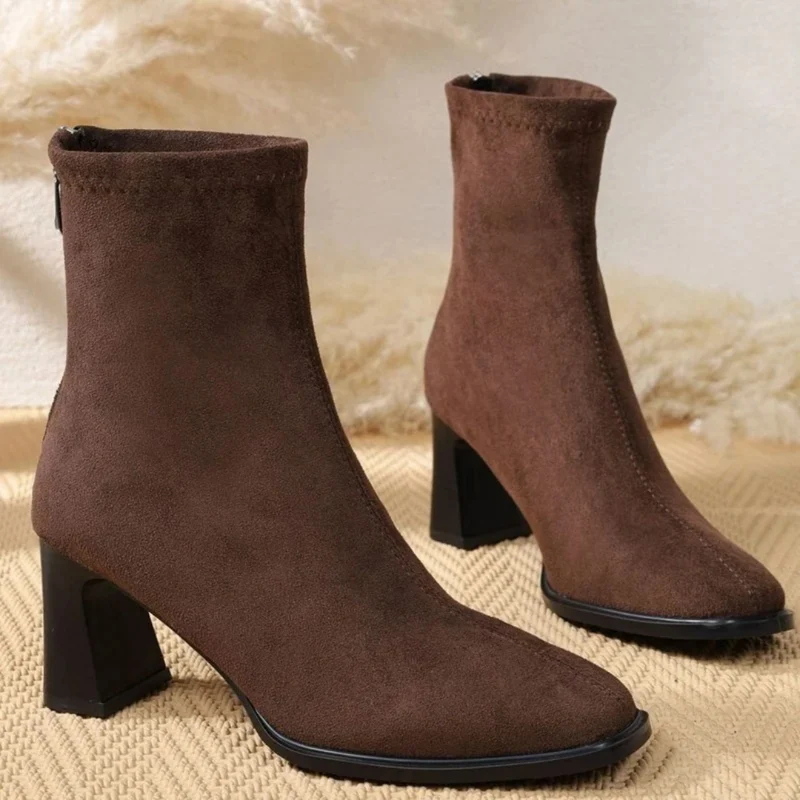 Elaine | Damen Orthopädische Stiefeletten mit Reißverschluss und Absatz
