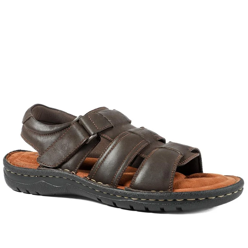 Leather Buckle Fastening Sandals - AATRA43007 / 328 941