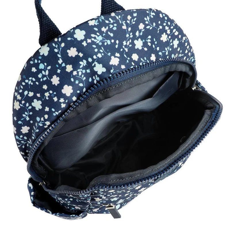 Floral Print Backpack with Bottle Holders - SMIT43000 / 329 228 - Navy Floral