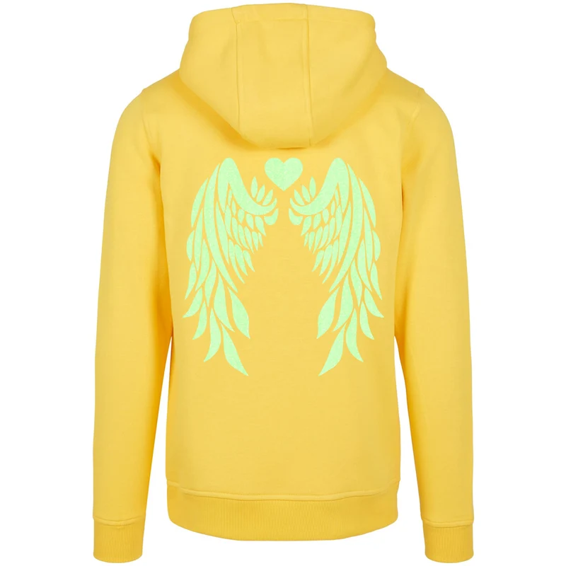 Hoodie - Angel Wings - Druck Neon Grün - verschiedene Farben zur Auswahl