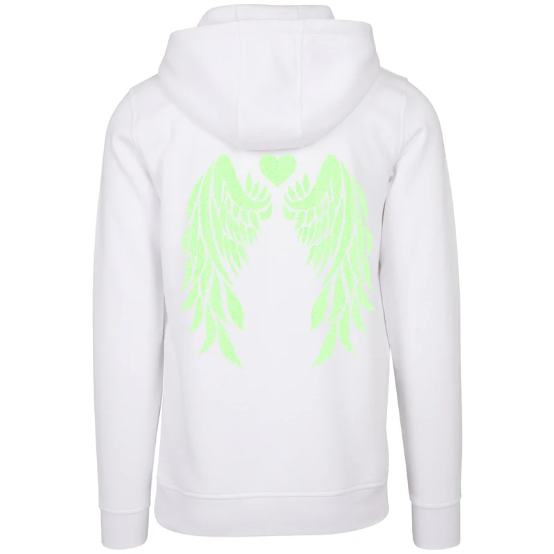 Hoodie - Angel Wings - Druck Neon Grün - verschiedene Farben zur Auswahl