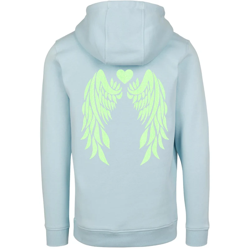 Hoodie - Angel Wings - Druck Neon Grün - verschiedene Farben zur Auswahl