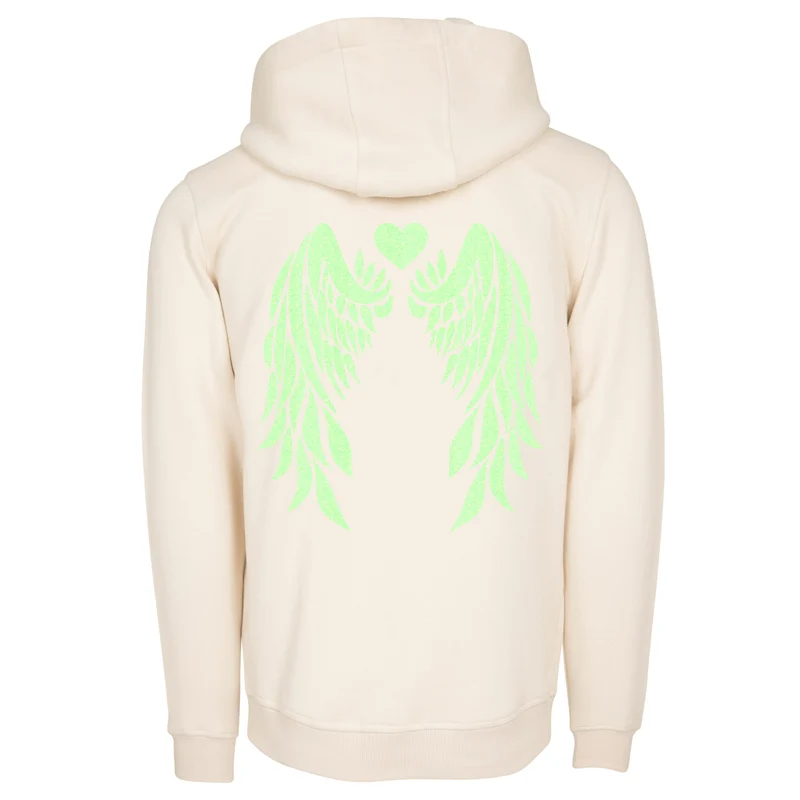 Hoodie - Angel Wings - Druck Neon Grün - verschiedene Farben zur Auswahl