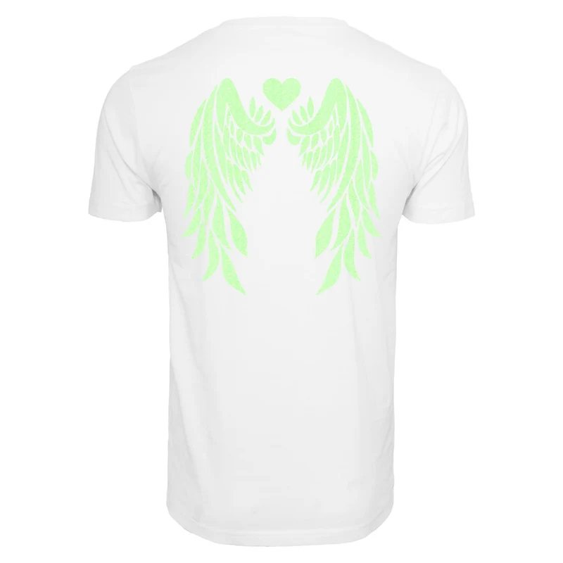 T-Shirt Shirt - Angel Wings - Druck Neon Grün - verschiedene Farben zur Auswahl