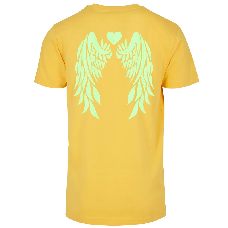T-Shirt Shirt - Angel Wings - Druck Neon Grün - verschiedene Farben zur Auswahl