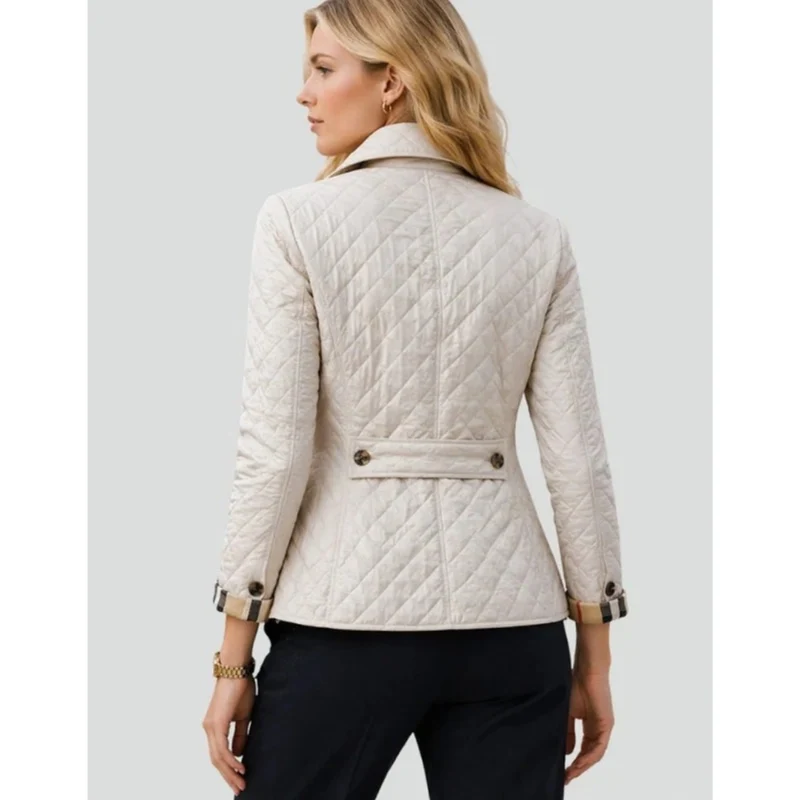 Muna | Damen Steppjacke mit Kragen und Knöpfen