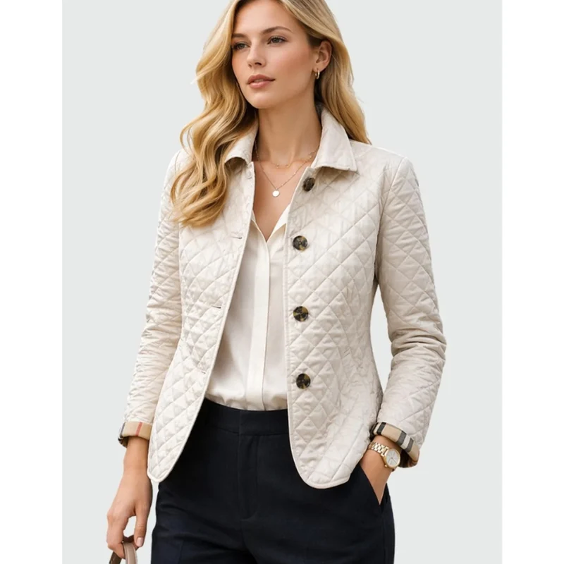 Muna | Damen Steppjacke mit Kragen und Knöpfen