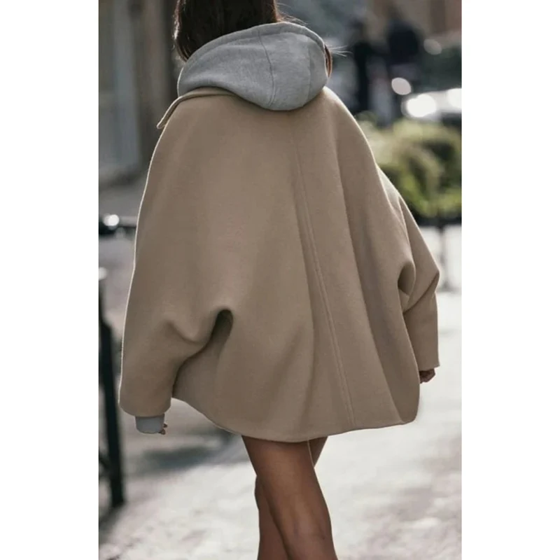 Eloise | Damen Oversized Winterjacke in Herbstfarben