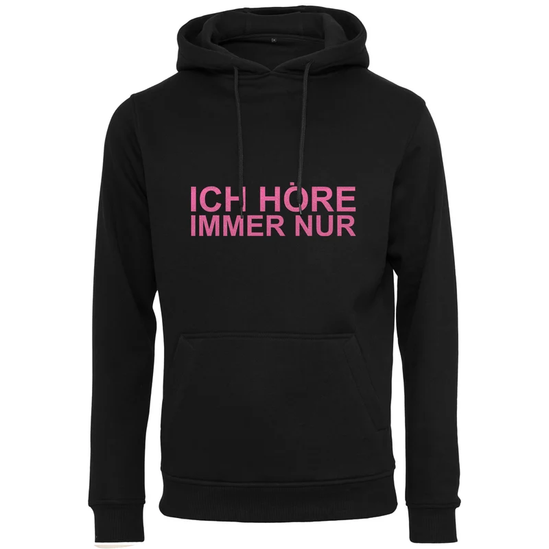 Hoodie - MiMiMi - Druck Neon Rosa Glitter - verschiedene Farben zur Auswahl