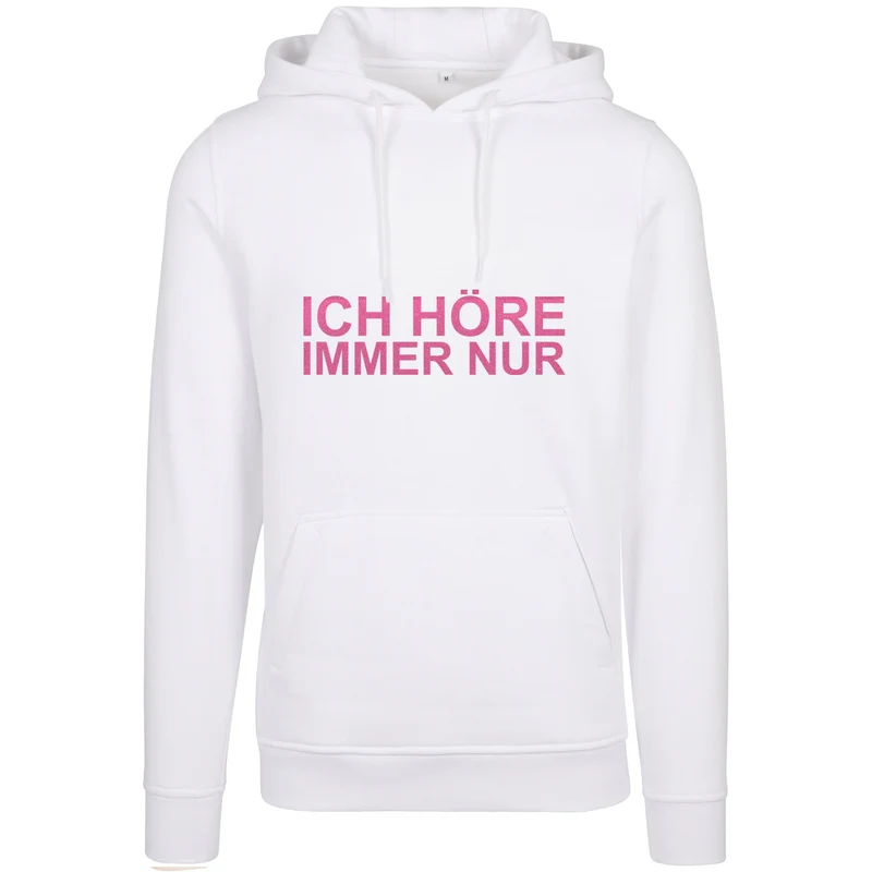 Hoodie - MiMiMi - Druck Neon Rosa Glitter - verschiedene Farben zur Auswahl