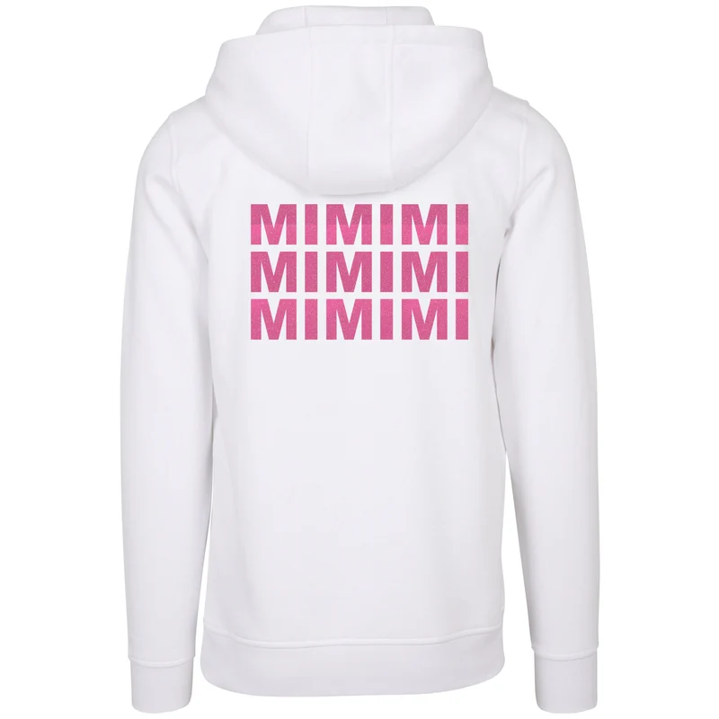 Hoodie - MiMiMi - Druck Neon Rosa Glitter - verschiedene Farben zur Auswahl