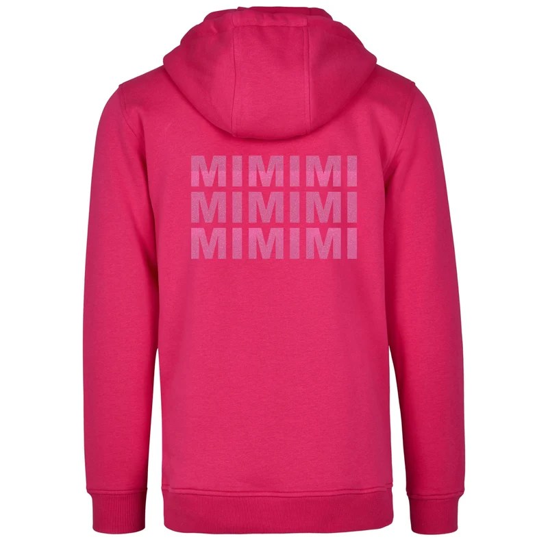 Hoodie - MiMiMi - Druck Neon Rosa Glitter - verschiedene Farben zur Auswahl