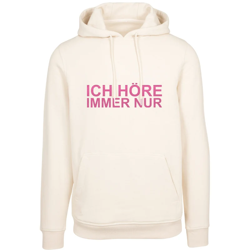 Hoodie - MiMiMi - Druck Neon Rosa Glitter - verschiedene Farben zur Auswahl