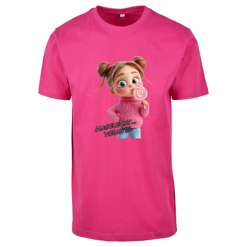 T-Shirt Shirt - Mädchen Angeleckt Meins !!! - verschiedene Farben zur Auswahl