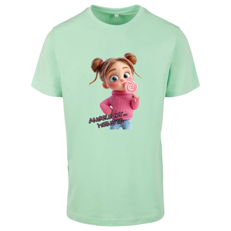 T-Shirt Shirt - Mädchen Angeleckt Meins !!! - verschiedene Farben zur Auswahl