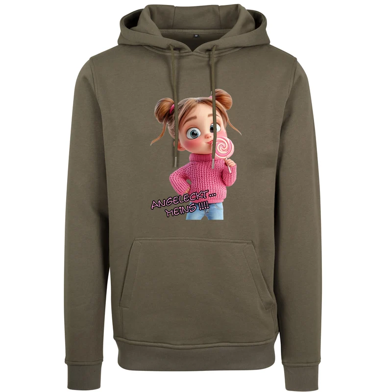 Hoodie - Mädchen Angeleckt Meins !! - verschiedene Farben zur Auswahl