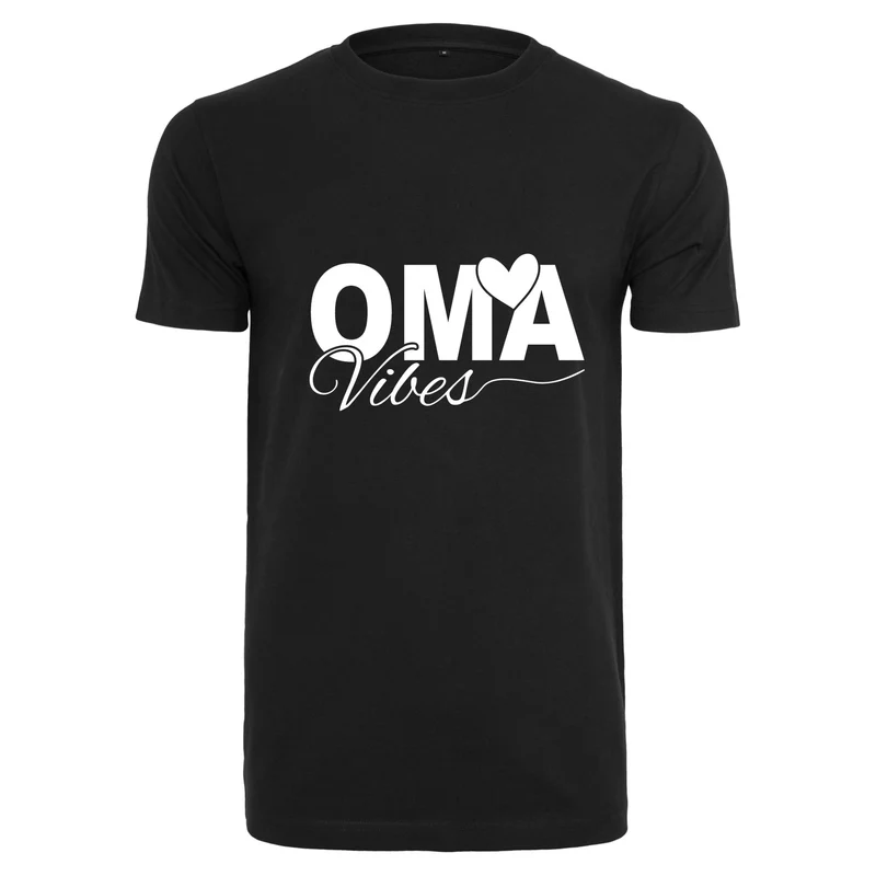 T-Shirt Shirt - Oma Vibes - Druck Weiß Matt - verschiedene Farben zur Auswahl