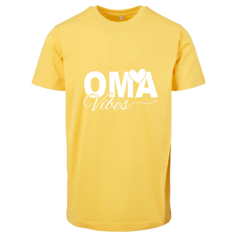 T-Shirt Shirt - Oma Vibes - Druck Weiß Matt - verschiedene Farben zur Auswahl