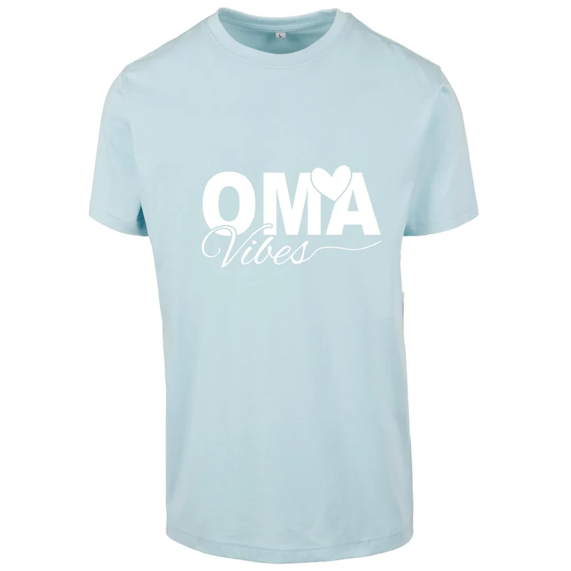T-Shirt Shirt - Oma Vibes - Druck Weiß Matt - verschiedene Farben zur Auswahl