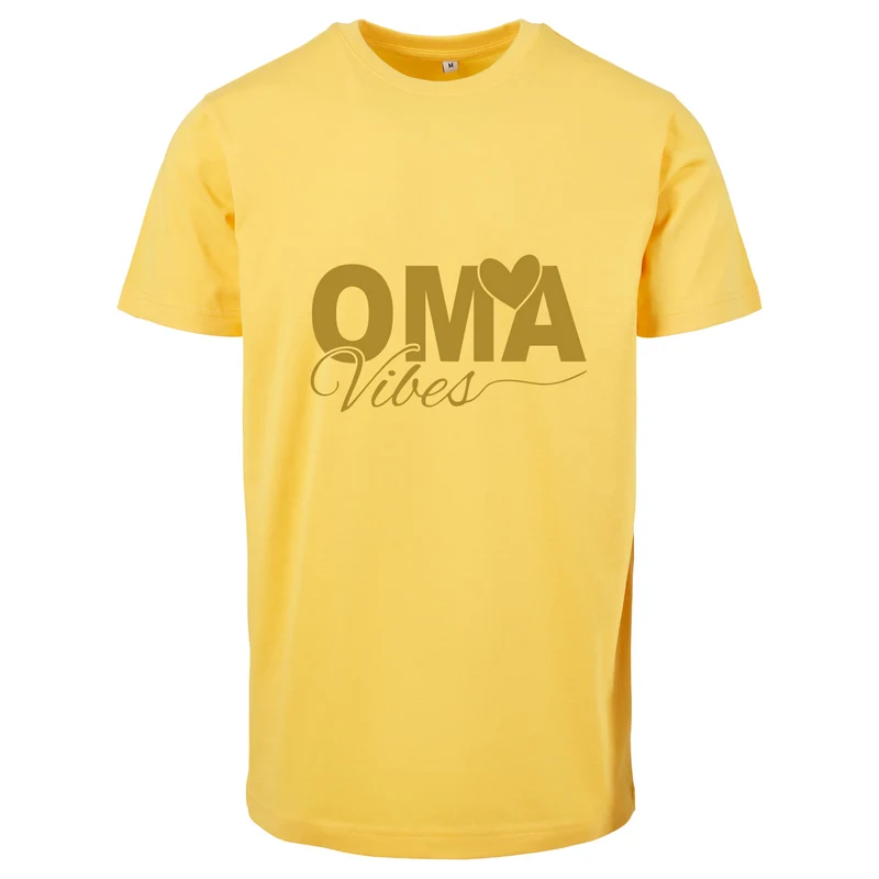 T-Shirt Shirt - Oma Vibes - Druck Gold Matt - verschiedene Farben zur Auswahl