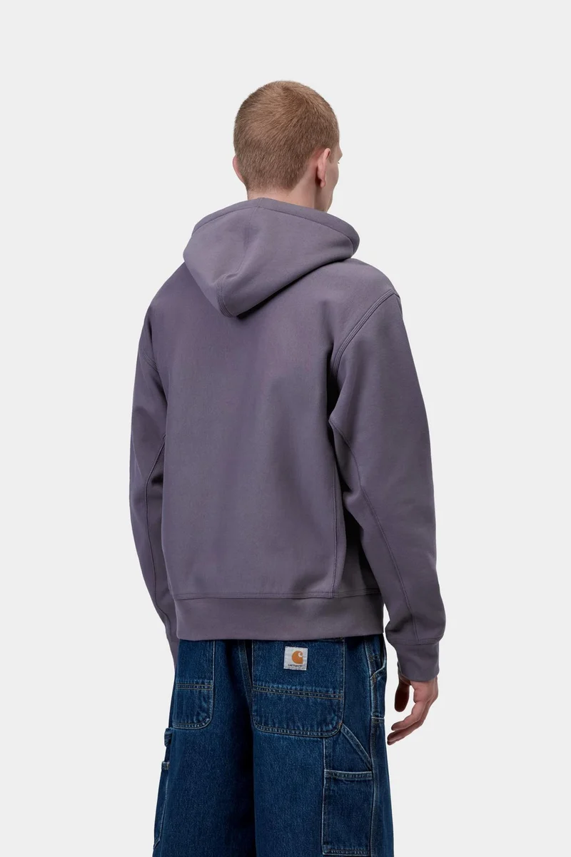 Carhartt WIP Herren American Script Hoodie | Schattiges Lila