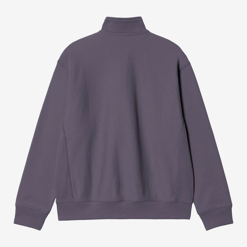 Carhartt WIP Herren Halb-Zip-Reißverschluss American Script Sweatshirt | Schattiges Lila