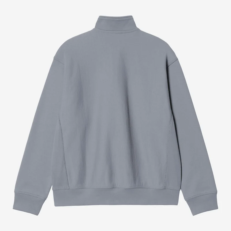 Carhartt WIP Herren Halb-Zip-Reißverschluss American Script Sweatshirt | Schattiges Blau