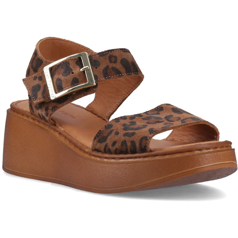 Hush Puppies Beatrix Keilsandalen für Damen | Leopardenmuster