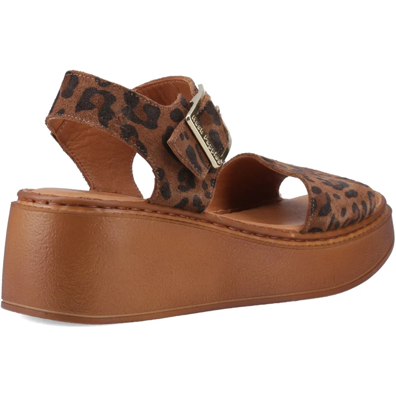 Hush Puppies Beatrix Keilsandalen für Damen | Leopardenmuster