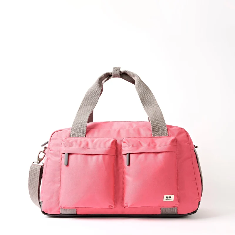 ROKA Gatwick Medium Tasche aus recyceltem Canvas | Pink Lemonade
