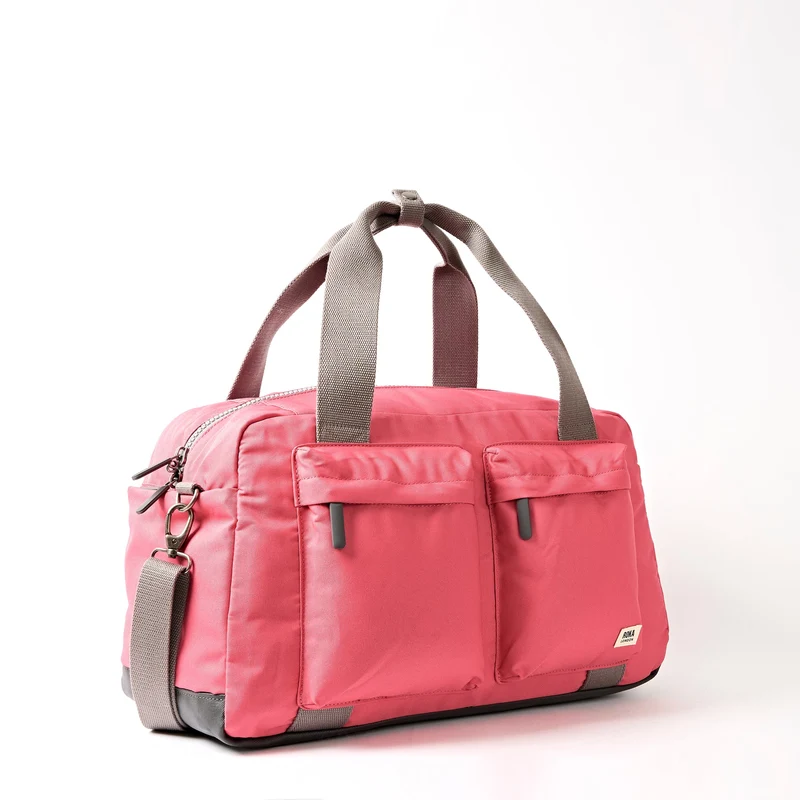 ROKA Gatwick Medium Tasche aus recyceltem Canvas | Pink Lemonade