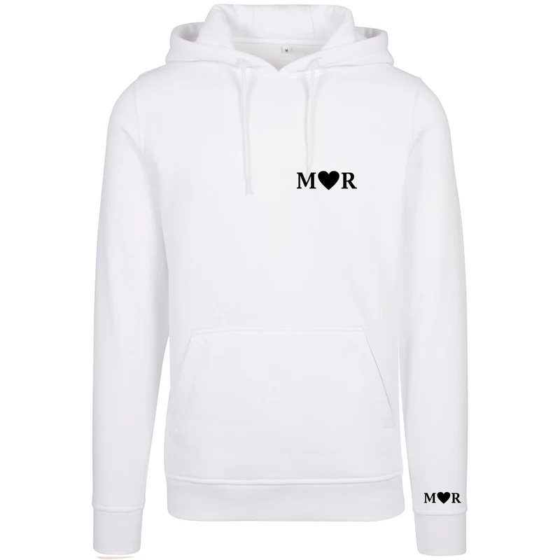 Hoodie - Herz - Initialen Personalisiert