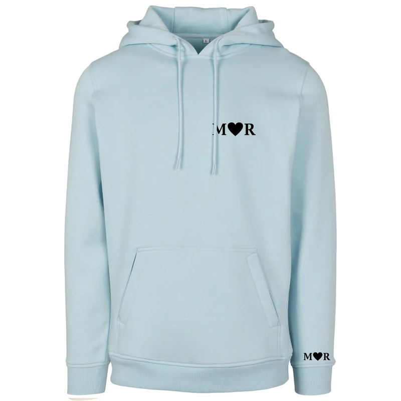 Hoodie - Herz - Initialen Personalisiert