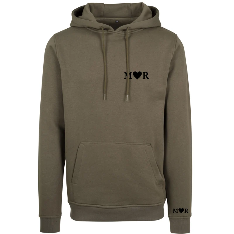 Hoodie - Herz - Initialen Personalisiert