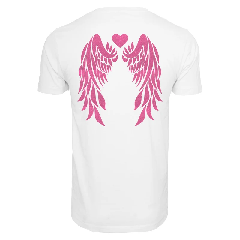 T-Shirt Shirt - Angel Wings - Druck Neon Rosa - verschiedene Farben zur Auswahl