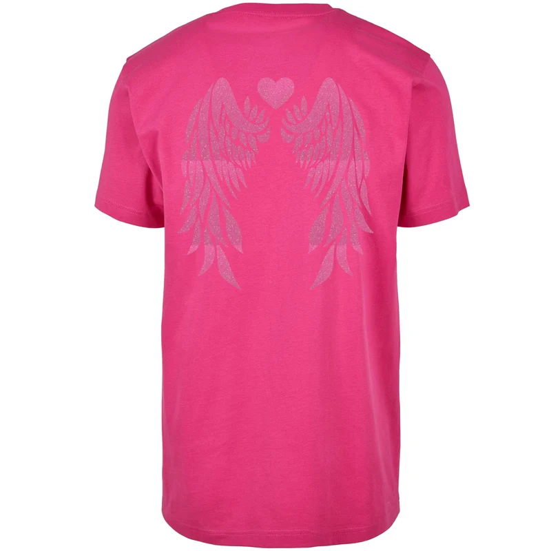 T-Shirt Shirt - Angel Wings - Druck Neon Rosa - verschiedene Farben zur Auswahl
