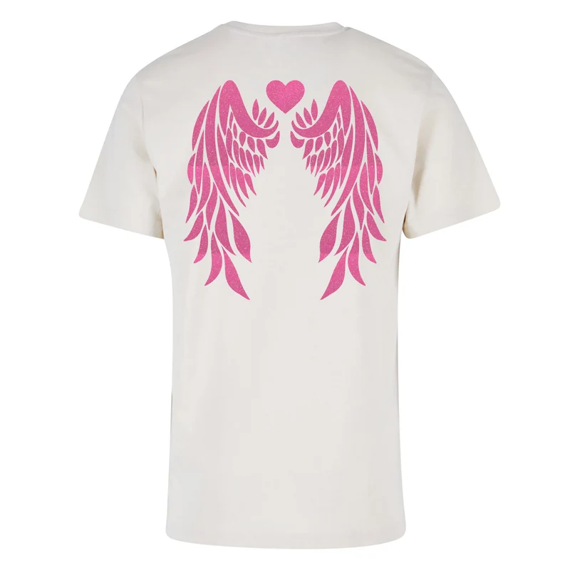 T-Shirt Shirt - Angel Wings - Druck Neon Rosa - verschiedene Farben zur Auswahl