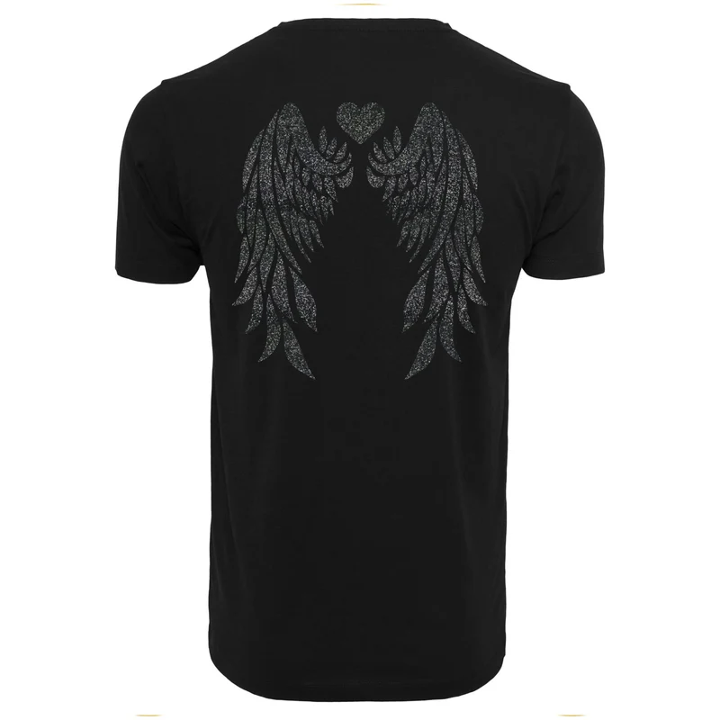 T-Shirt Shirt - Angel Wings - Druck Schwarz - verschiedene Farben zur Auswahl