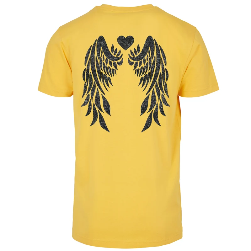 T-Shirt Shirt - Angel Wings - Druck Schwarz - verschiedene Farben zur Auswahl