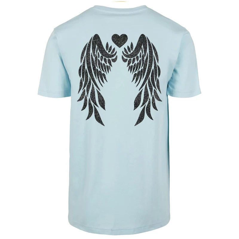 T-Shirt Shirt - Angel Wings - Druck Schwarz - verschiedene Farben zur Auswahl