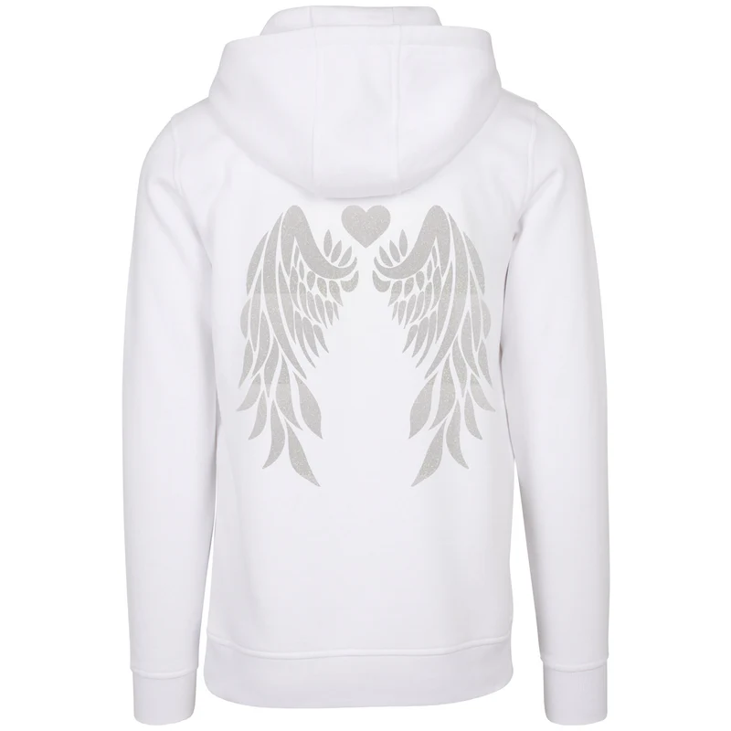 Hoodie - Angel Wings - Druck Weiß Rainbow - verschiedene Farben zur Auswahl