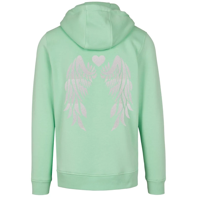 Hoodie - Angel Wings - Druck Weiß Rainbow - verschiedene Farben zur Auswahl