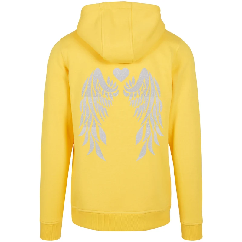 Hoodie - Angel Wings - Druck Weiß Rainbow - verschiedene Farben zur Auswahl