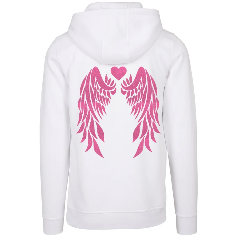 Hoodie - Angel Wings - Druck Neon Rosa - verschiedene Farben zur Auswahl