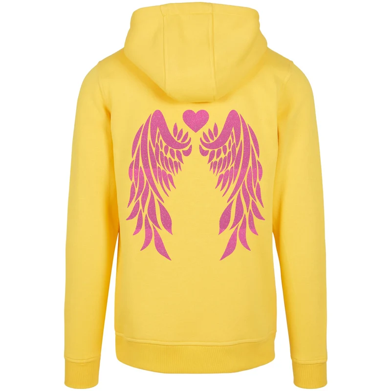 Hoodie - Angel Wings - Druck Neon Rosa - verschiedene Farben zur Auswahl