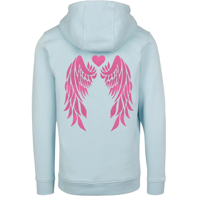Hoodie - Angel Wings - Druck Neon Rosa - verschiedene Farben zur Auswahl