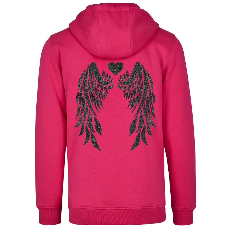 Hoodie - Angel Wings - Druck Schwarz - verschiedene Farben zur Auswahl