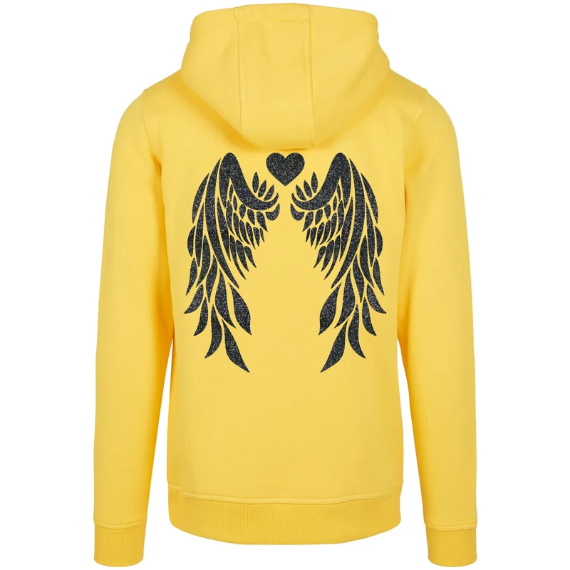 Hoodie - Angel Wings - Druck Schwarz - verschiedene Farben zur Auswahl