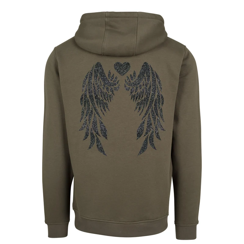 Hoodie - Angel Wings - Druck Schwarz - verschiedene Farben zur Auswahl